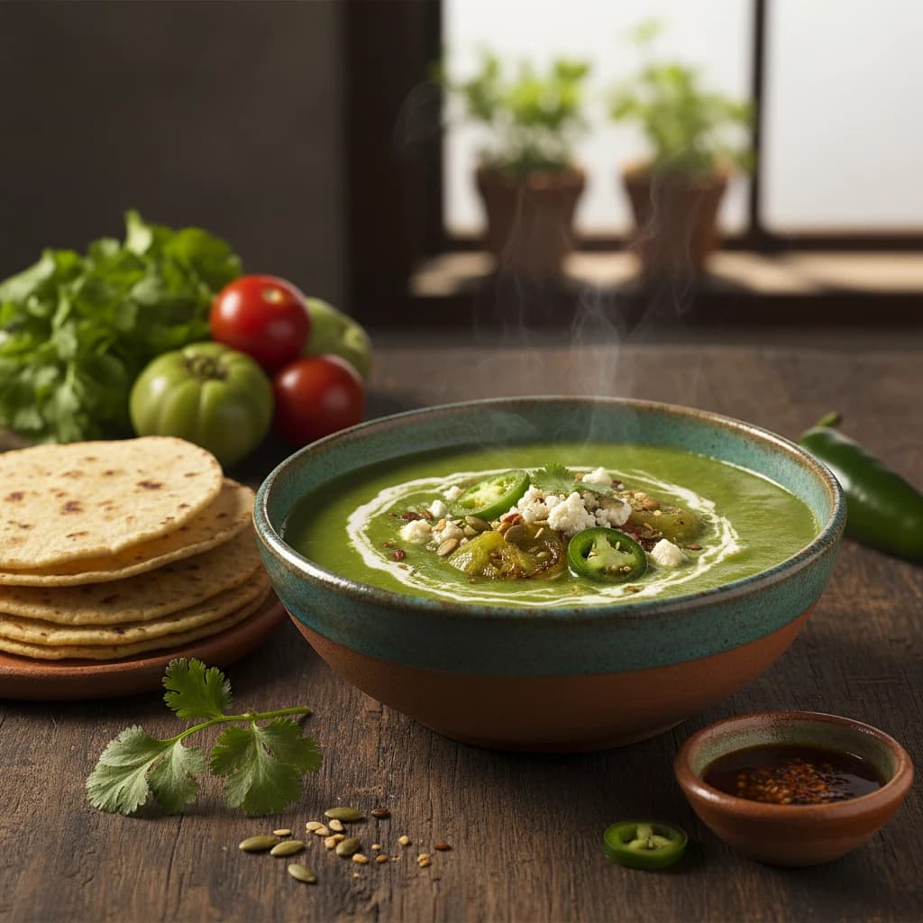 Sopa de tomates verdes